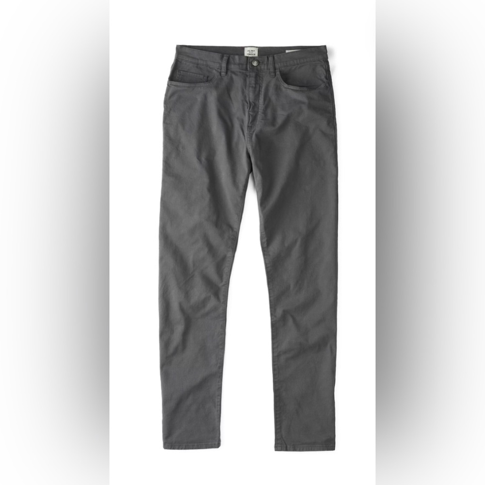 Huckberry Flint‎ & Tinder 365 Straight Fit Charcoal Gray Pant Size 32x32